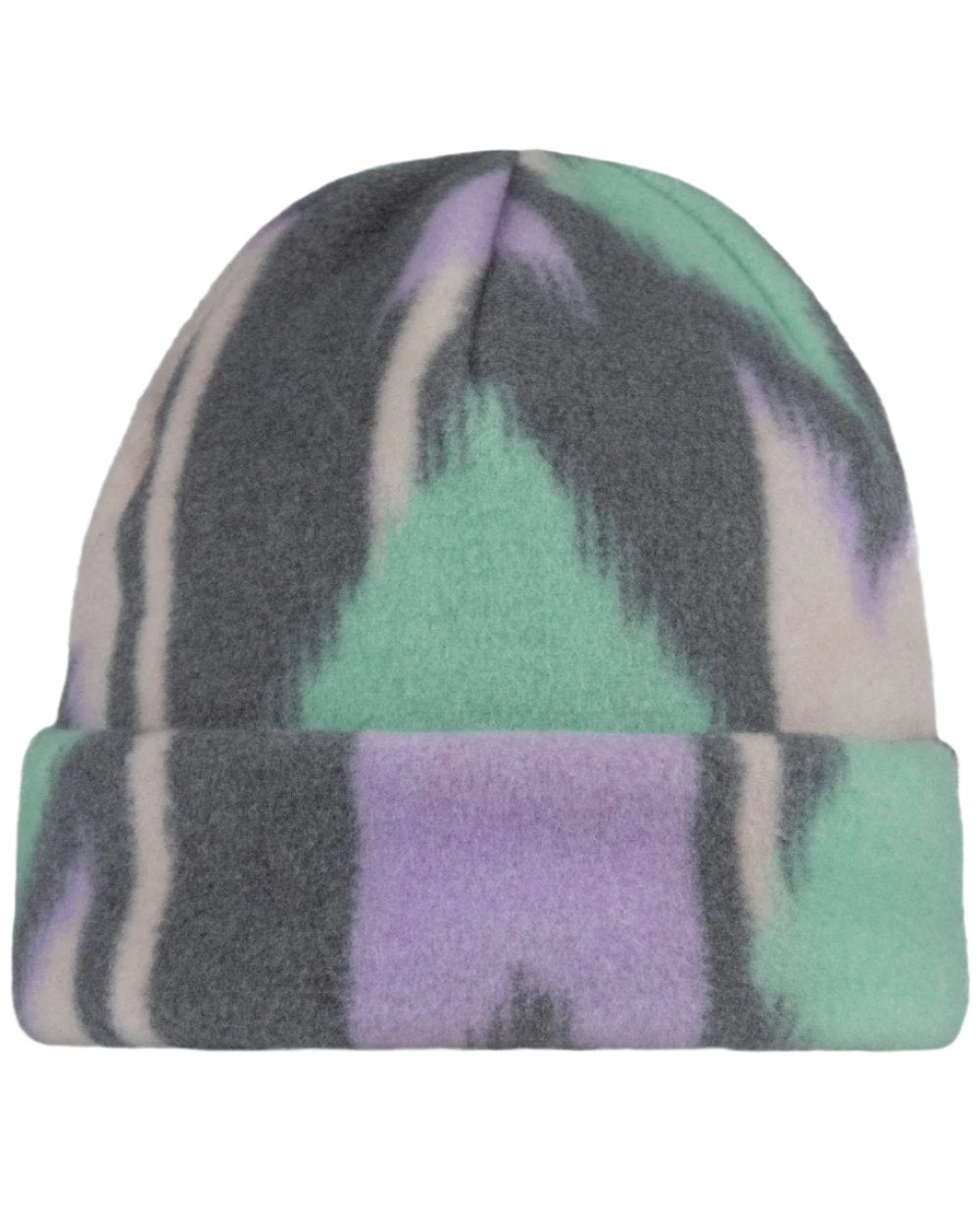 Cusha Multi Coloured Buff Polar Prints Beanie on white background 