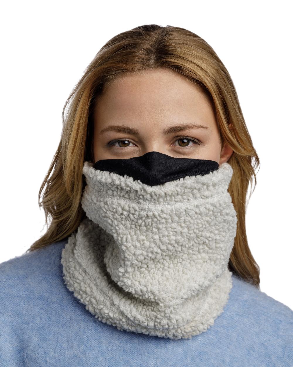 Ice Coloured Buff Switch Polar Neck Warmer on white background 