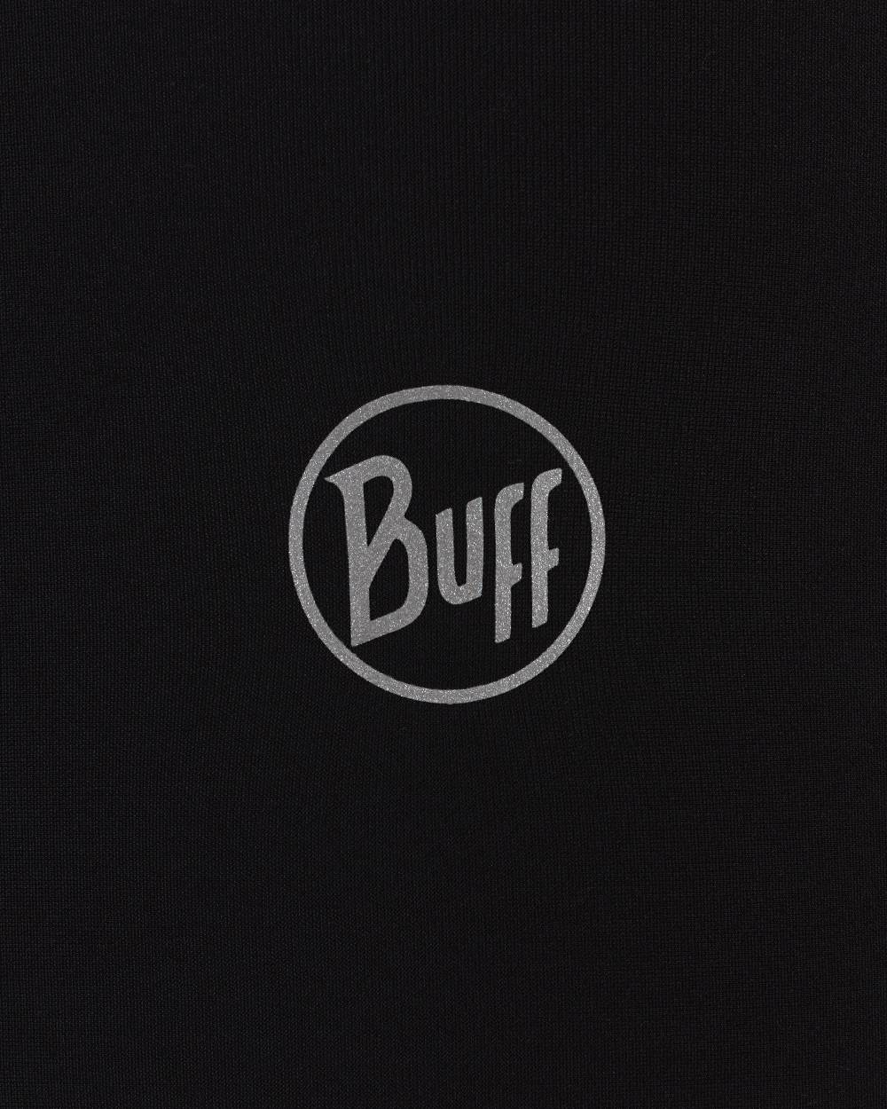 Black Coloured Buff Tech Polar Headband on white background 