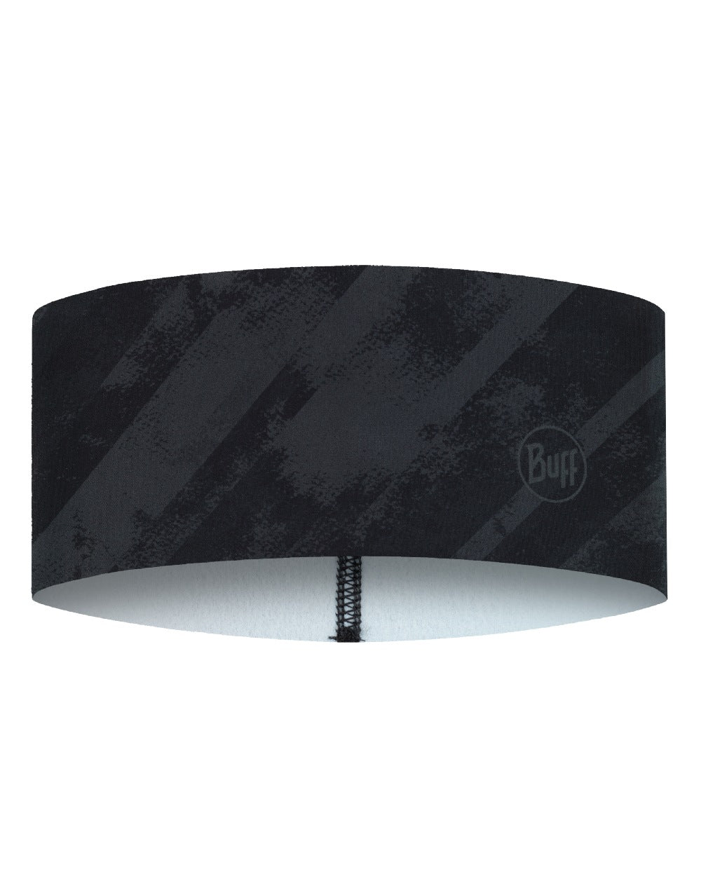 Grey Coloured Buff Tech Polar Headband on white background 