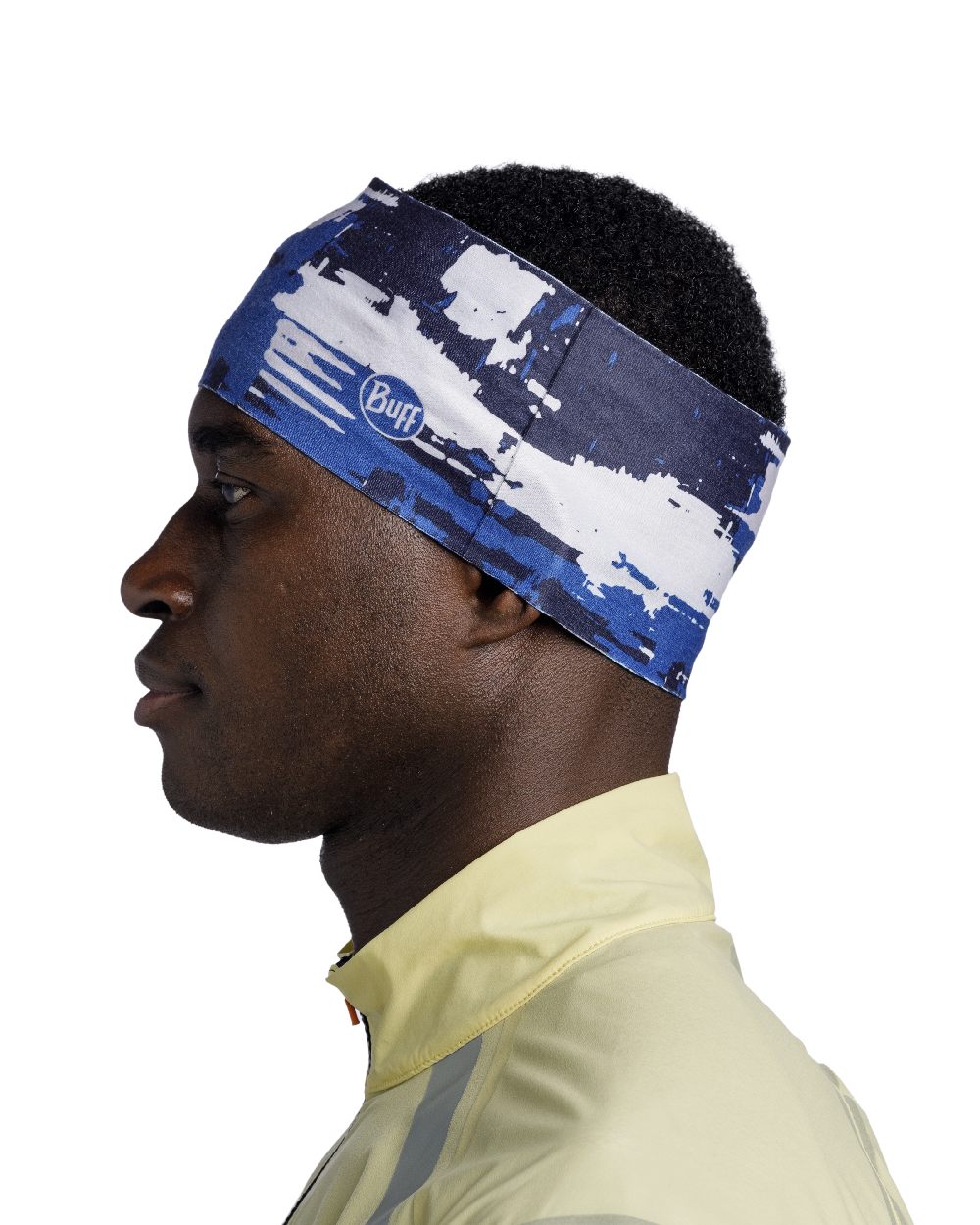 Briky Cobalt Coloured Buff Thermonet Headband on white background 