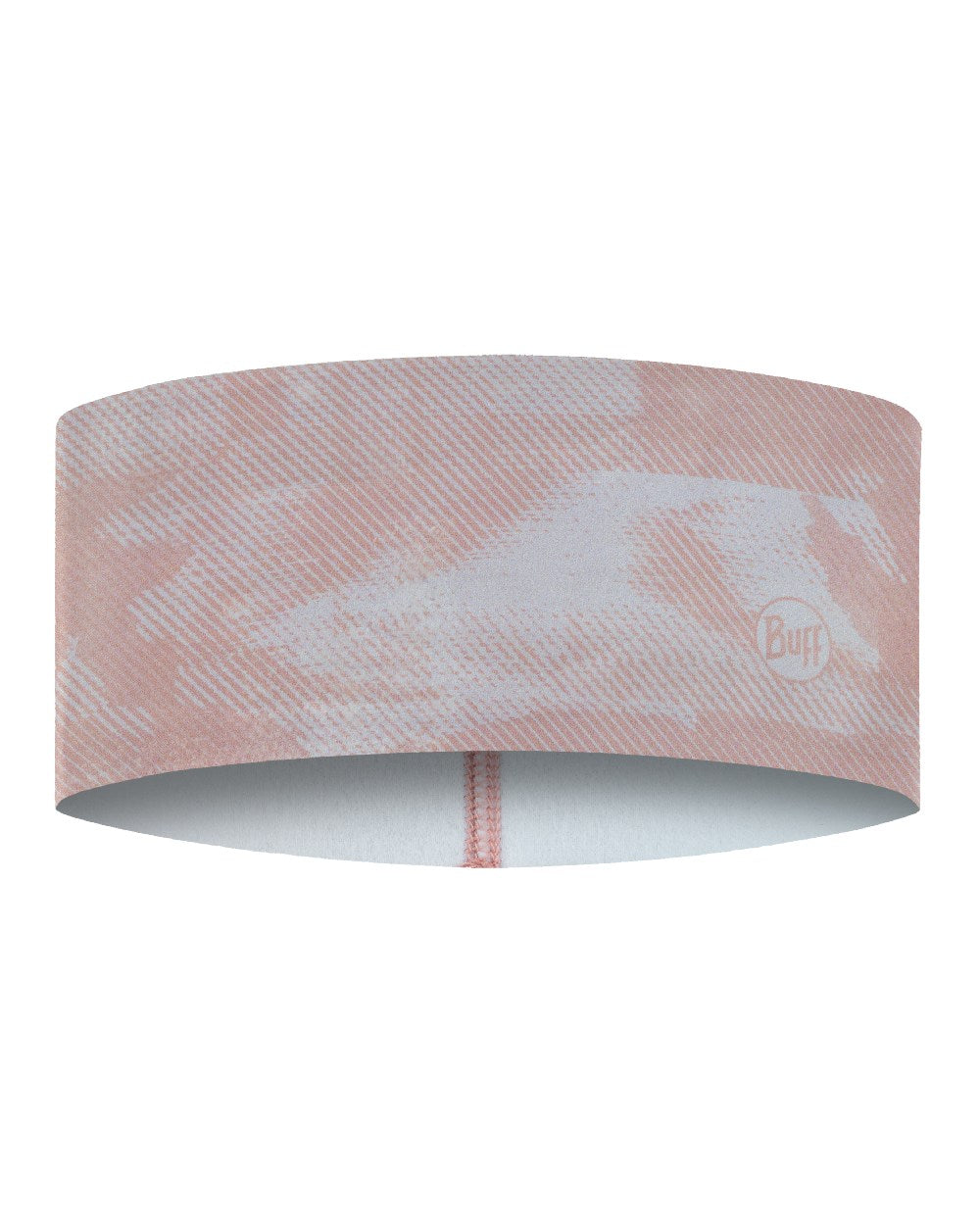 Leev Pale Pink Coloured Buff Thermonet Headband on white background 