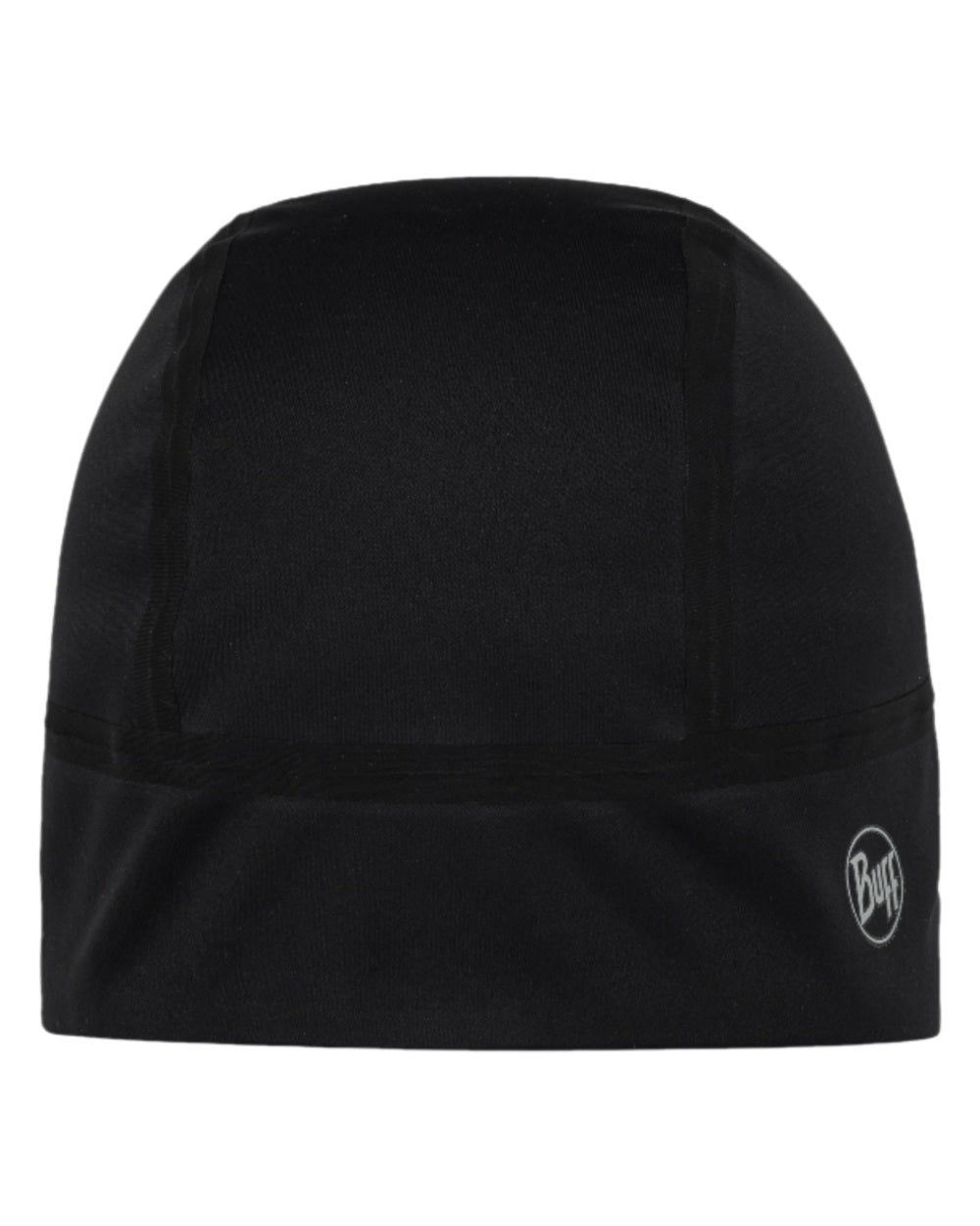 Black Coloured Buff Windproof Beanie on white background 
