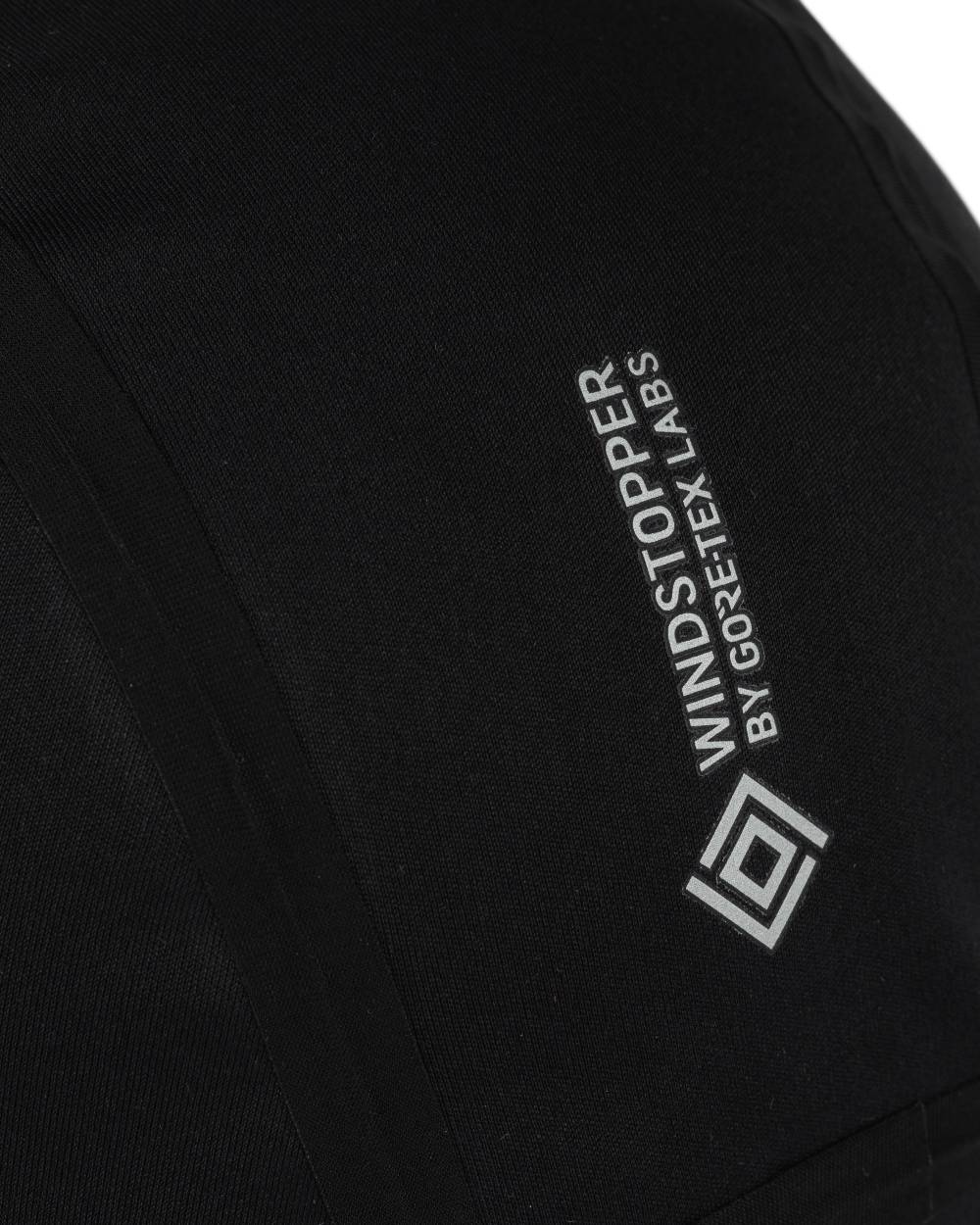 Black Coloured Buff Windproof Beanie on white background 