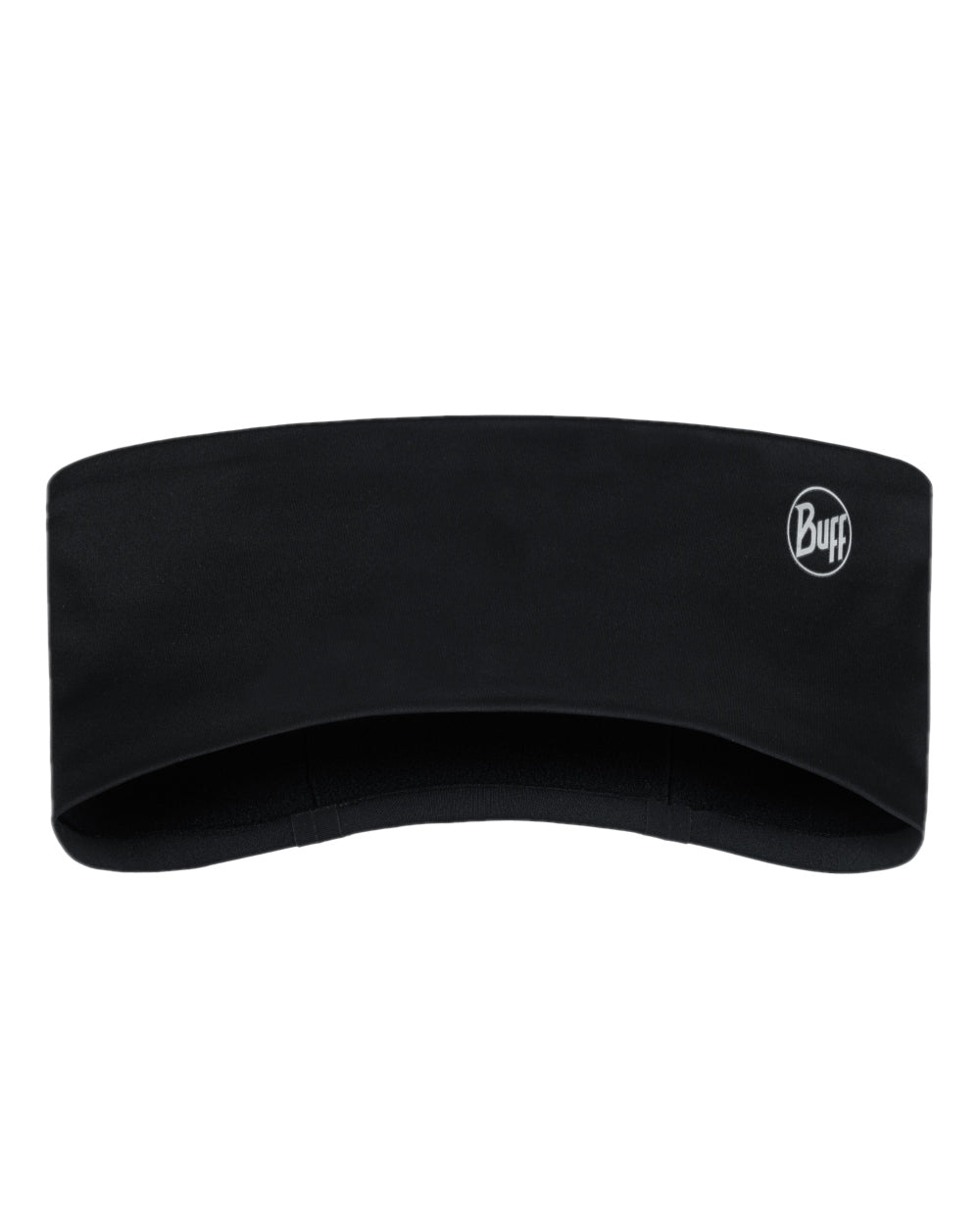 Black Coloured Buff Windproof Headband on white background 
