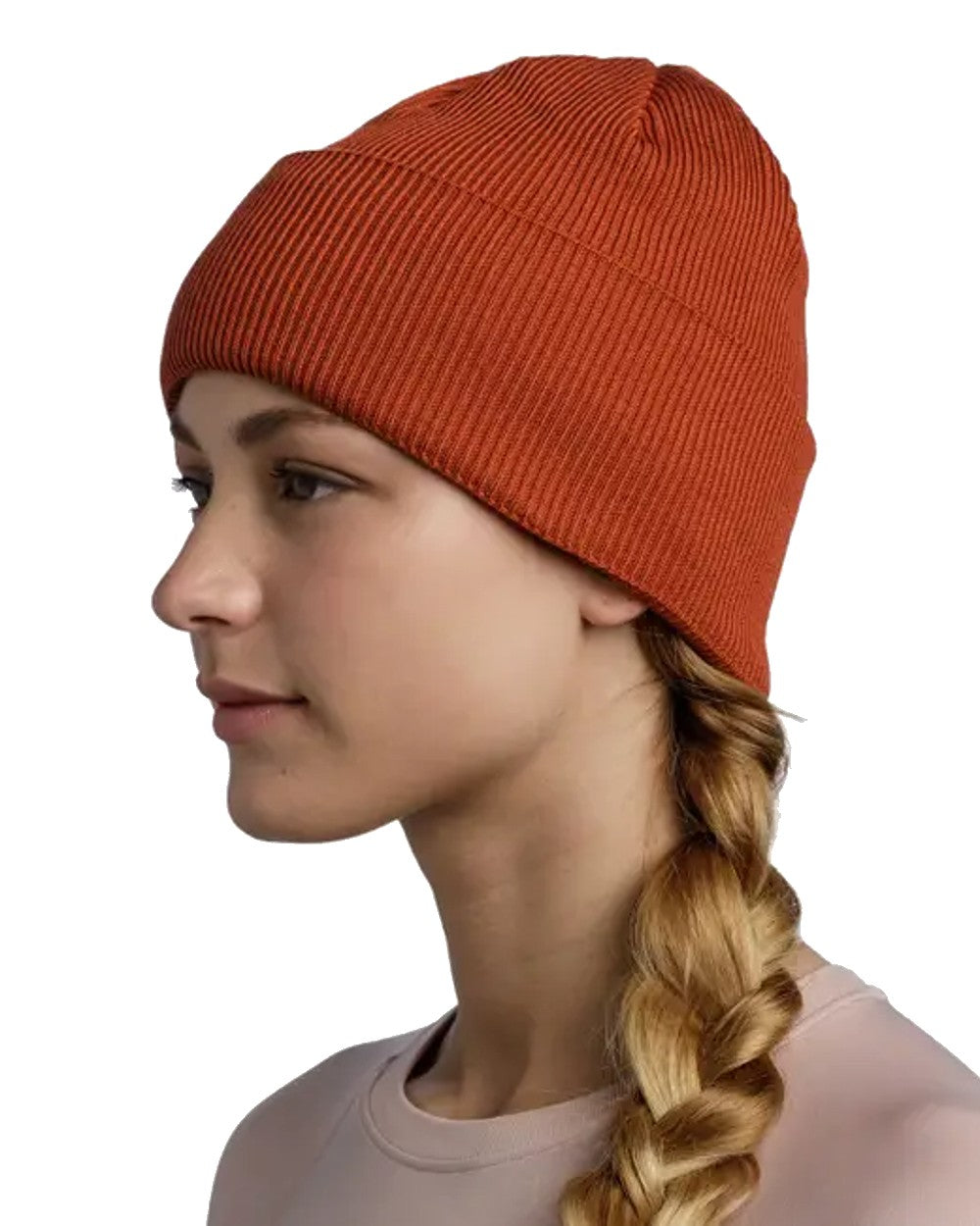 Buff CrossKnit Beanie in Cinnamon 