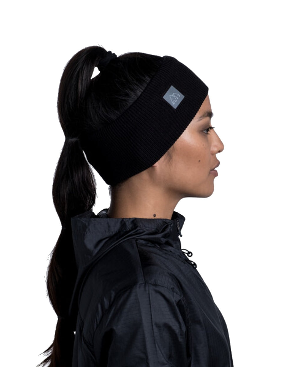 Buff CrossKnit Headband in Black 