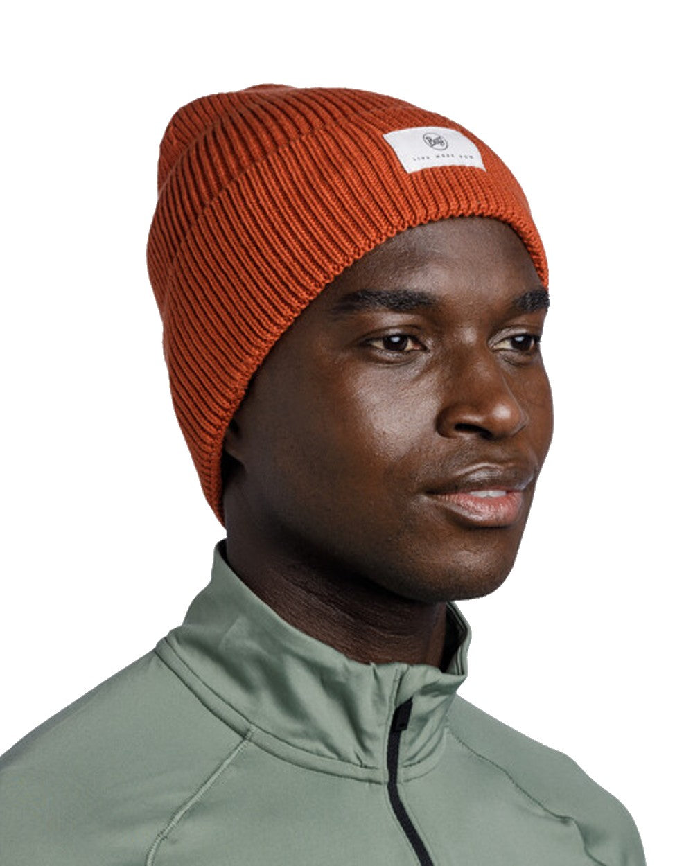 Buff Drisk Knitted Beanie in Cinnamon 