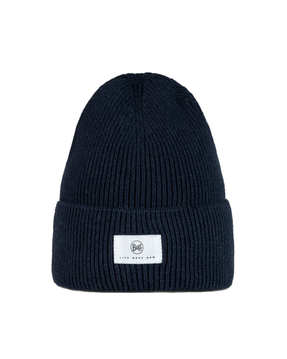 Buff Drisk Knitted Beanie in Night Blue 