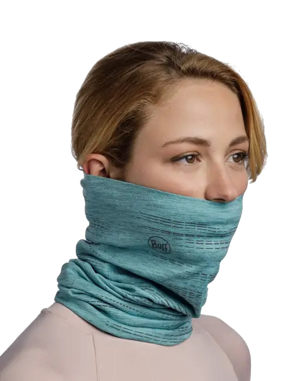 Buff DryFlx Neck Gaiter in Pool 