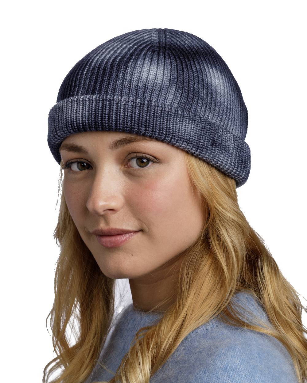 Buff Ervin Knitted Beanie in Cobalt 