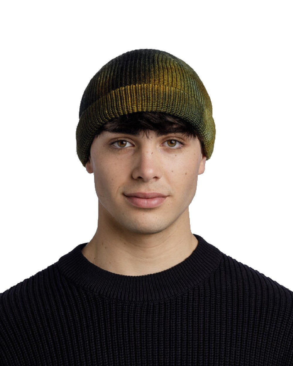 Buff Ervin Knitted Beanie in Khaki 