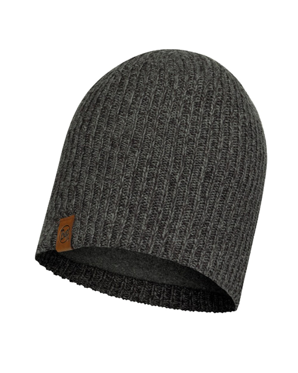 Buff Knitted &amp; Polar Beanie in Grey 