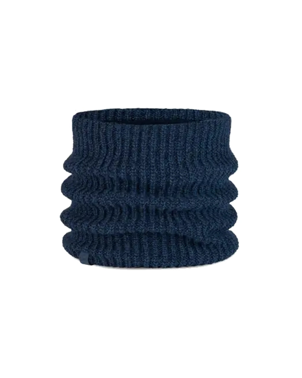 Buff Knitted &amp; Polar Neck Warmer in Denim 