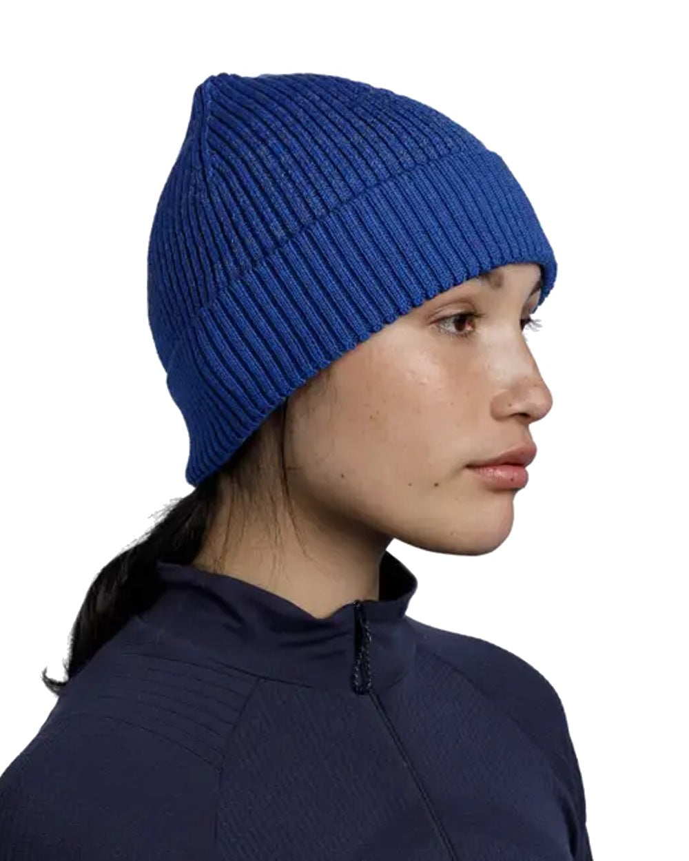 Buff Merino Active Beanie in Cobalt 