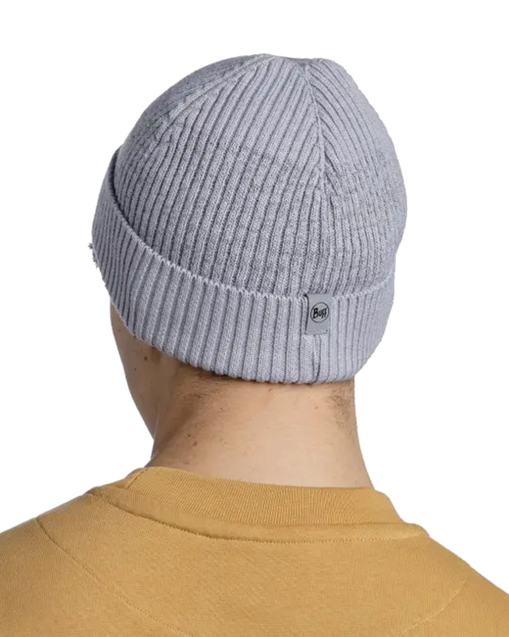 Buff Merino Active Beanie in Light Grey 