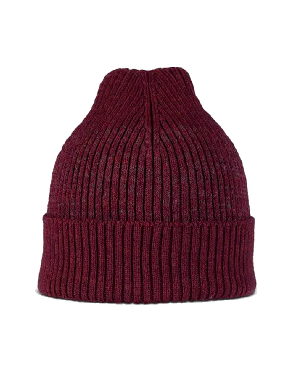 Buff Merino Active Beanie in Garnet 