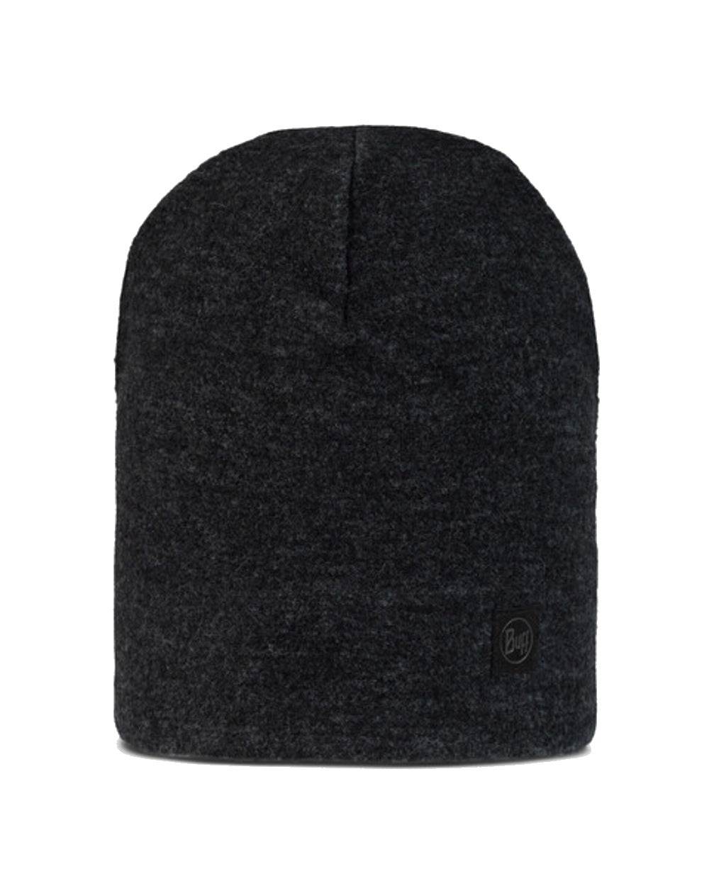 Buff Merino Fleece Beanie in Black 