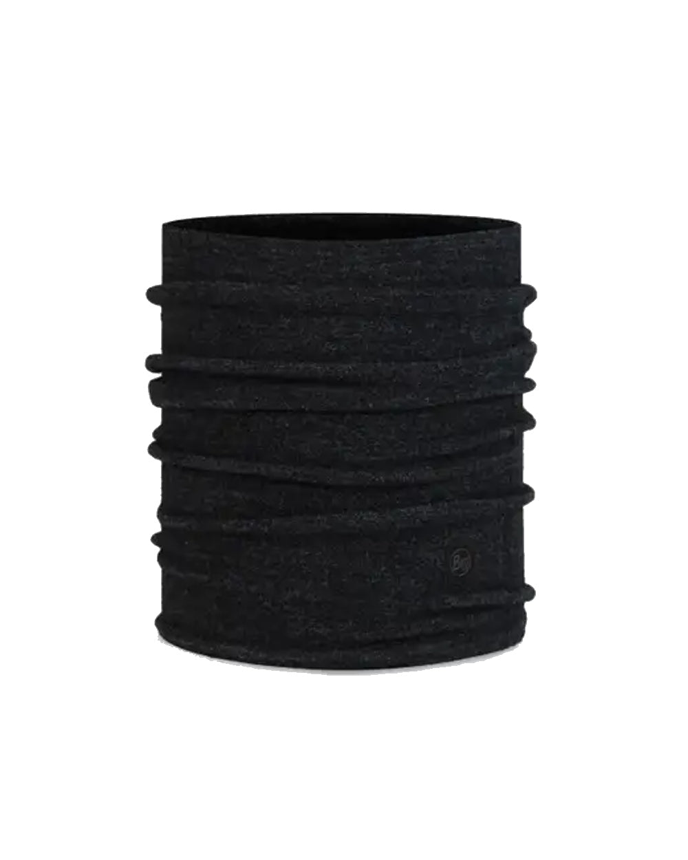 Buff Merino Fleece Neck Warmer in Black 