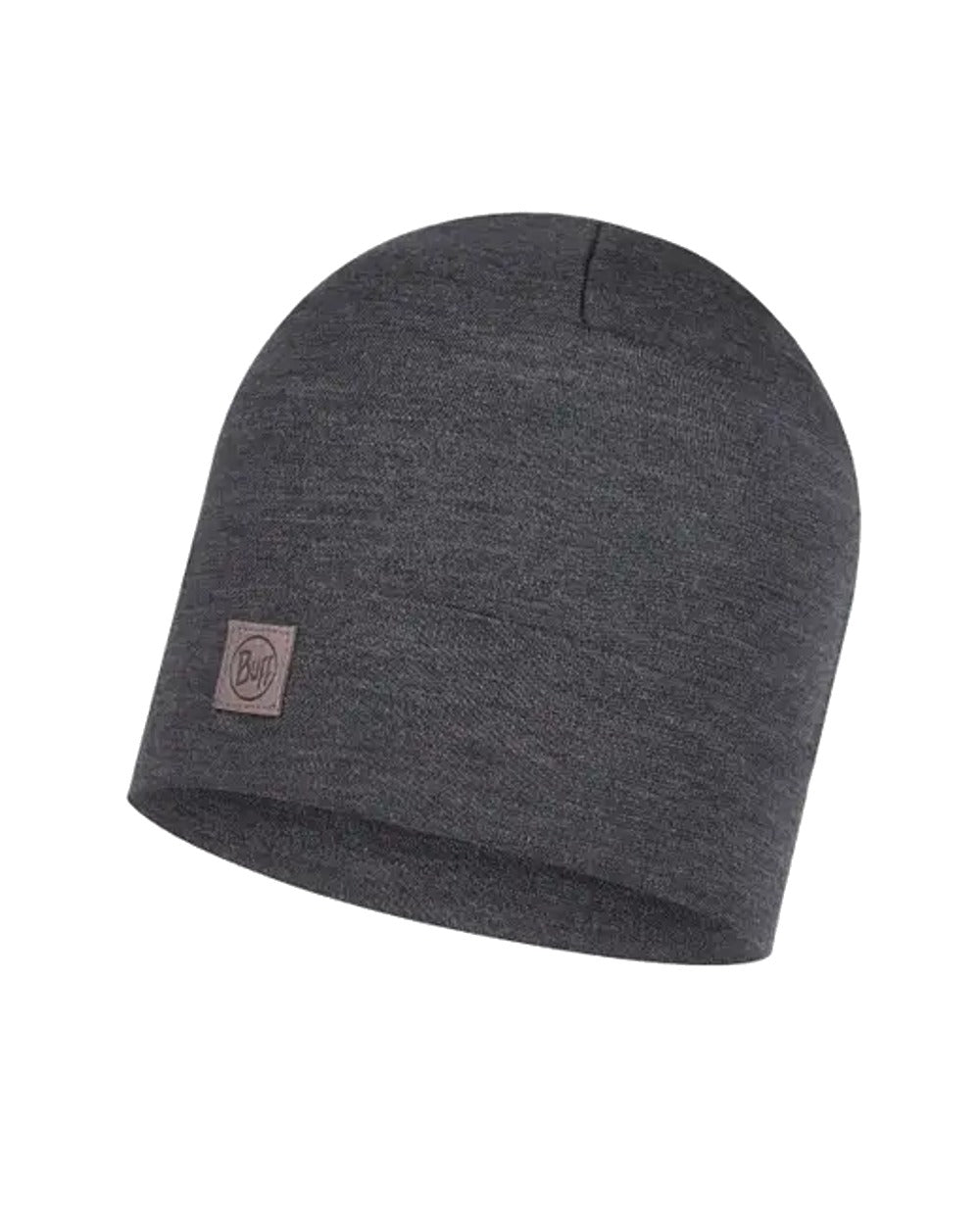 Buff Merino Heavyweight Beanie in Grey 