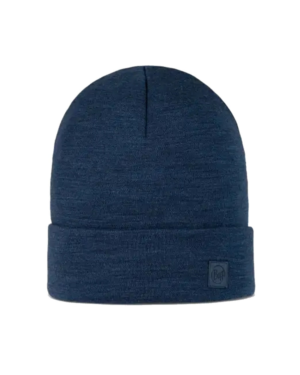 Buff Merino Heavyweight Beanie in Night Blue 