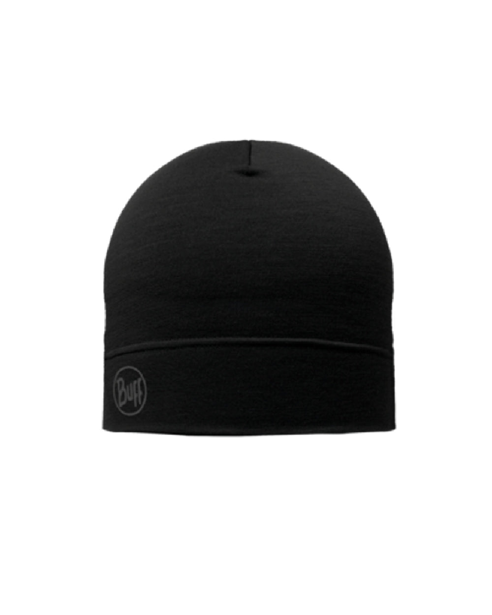 Buff Merino Lightweight Beanie in Black 