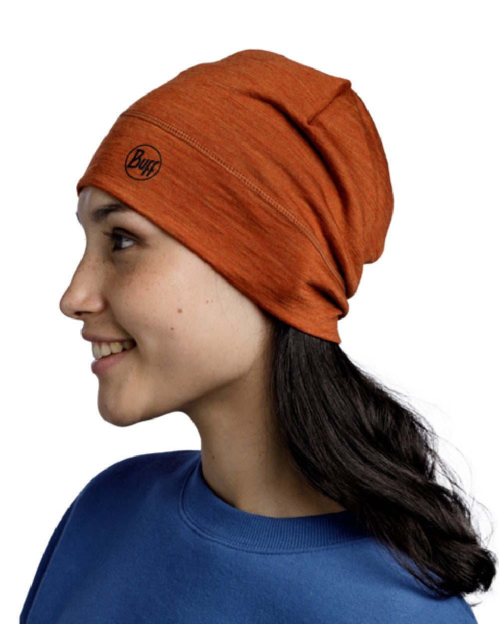 Buff Merino Midweight Beanie in Cinnamon 