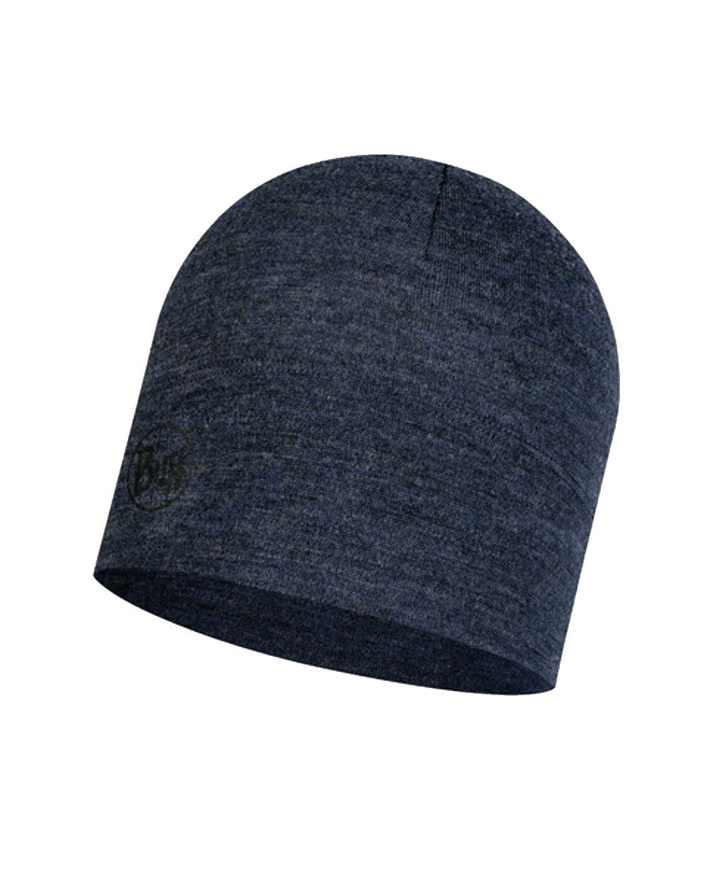 Buff Merino Midweight Beanie in Night Blue 