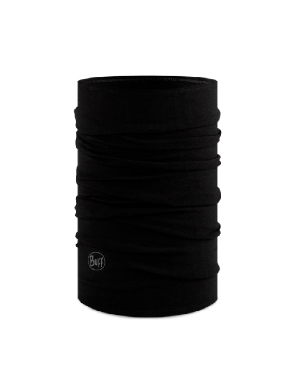 Buff Merino Midweight Neckwear in Black 