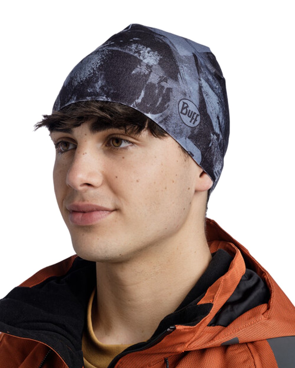 Buff Thermonet Beanie in Graohite