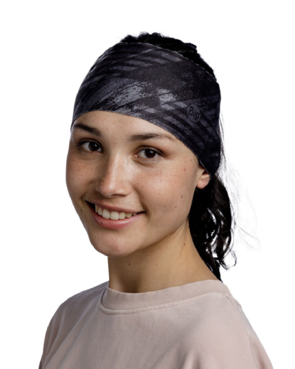 Buff Thermonet Headband in Bardeen Black 