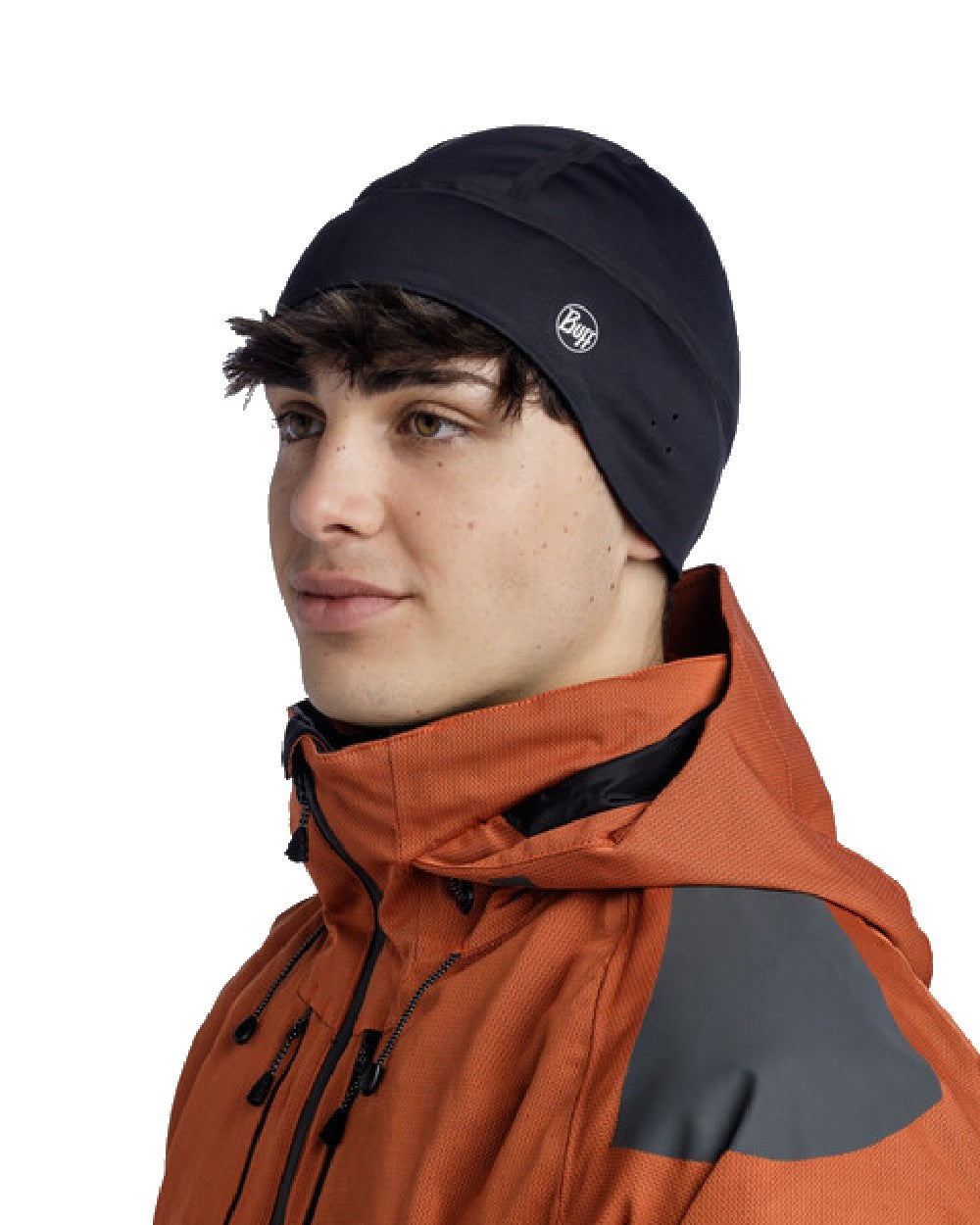 Buff Windproof Beanie in Black