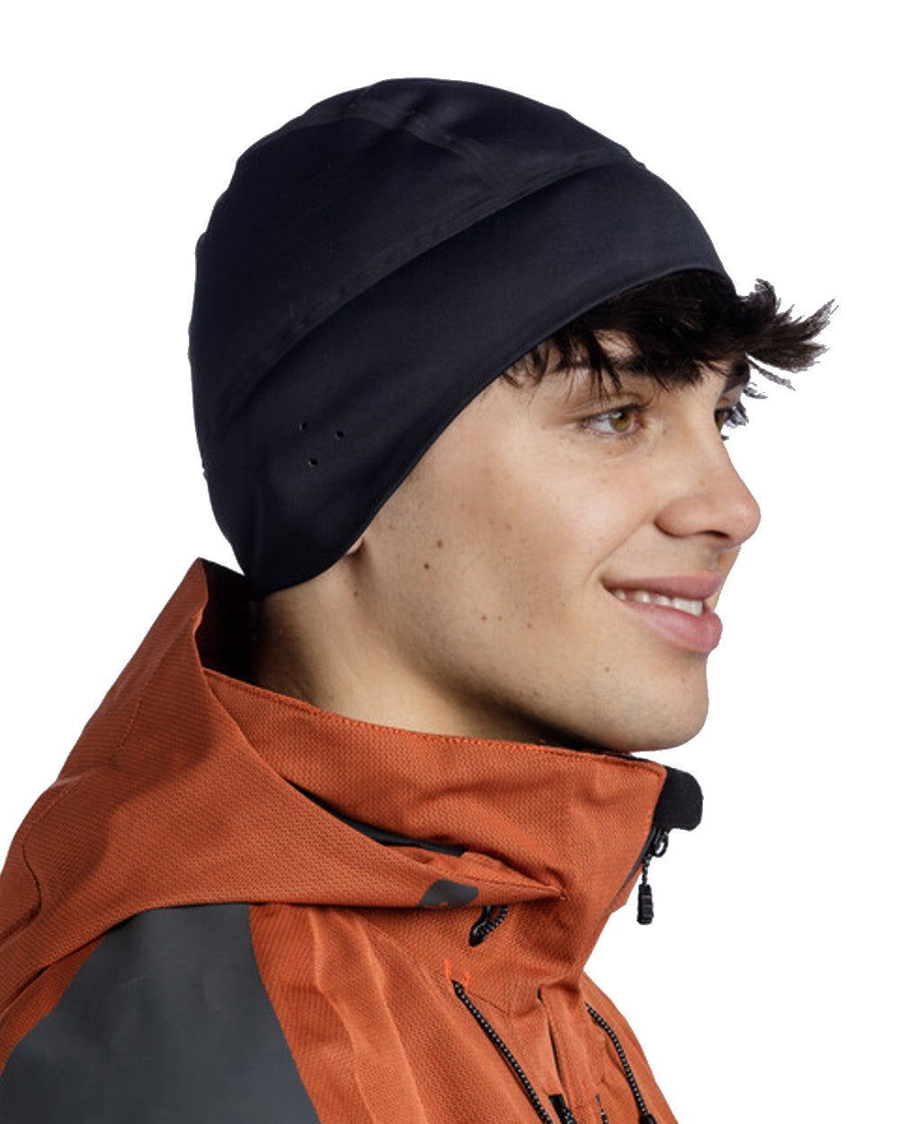 Buff Windproof Beanie in Black