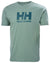 Cactus Coloured Helly Hansen Mens Logo T-Shirt On A White Background #colour_cactus