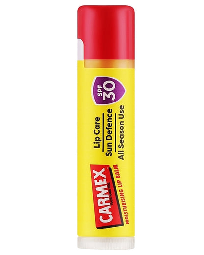 Carmex SPF30 Tropical Stick on white background