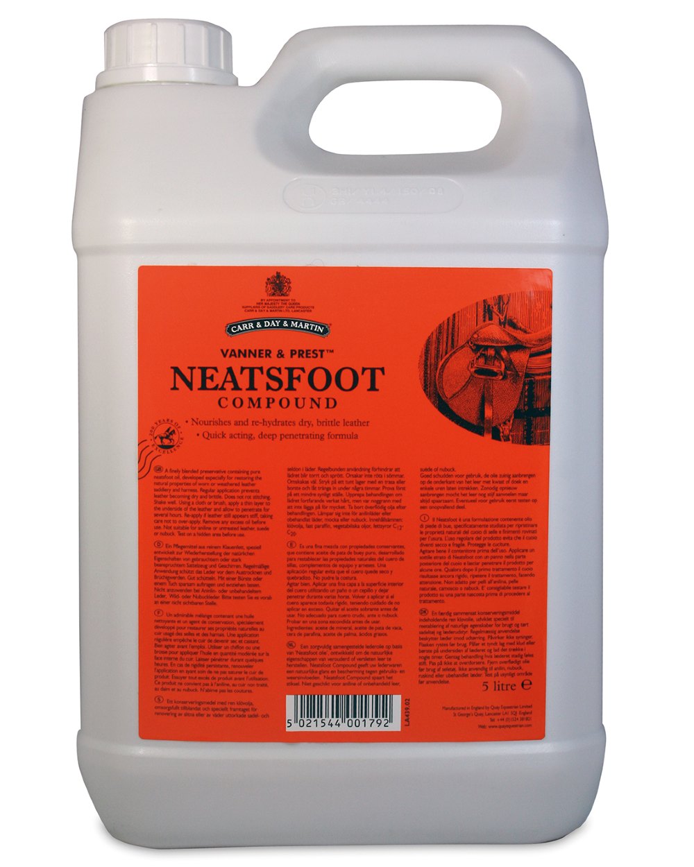 Carr &amp; Day &amp; Martin Neatsfoot Compound 5L on white background