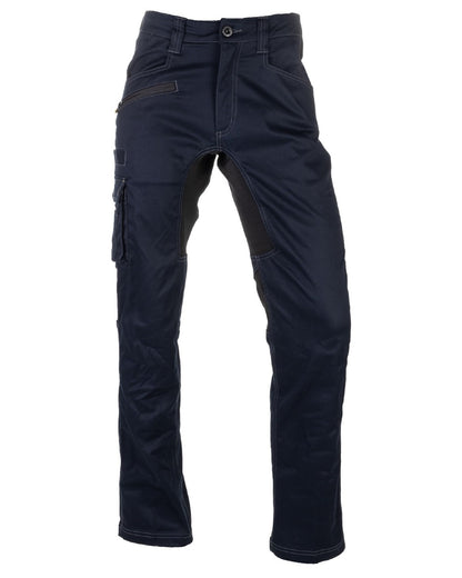 Navy coloured Caterpillar Operator Flex Trousers Clearance on white background 