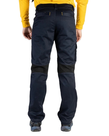Navy coloured Caterpillar Operator Flex Trousers Clearance on white background 