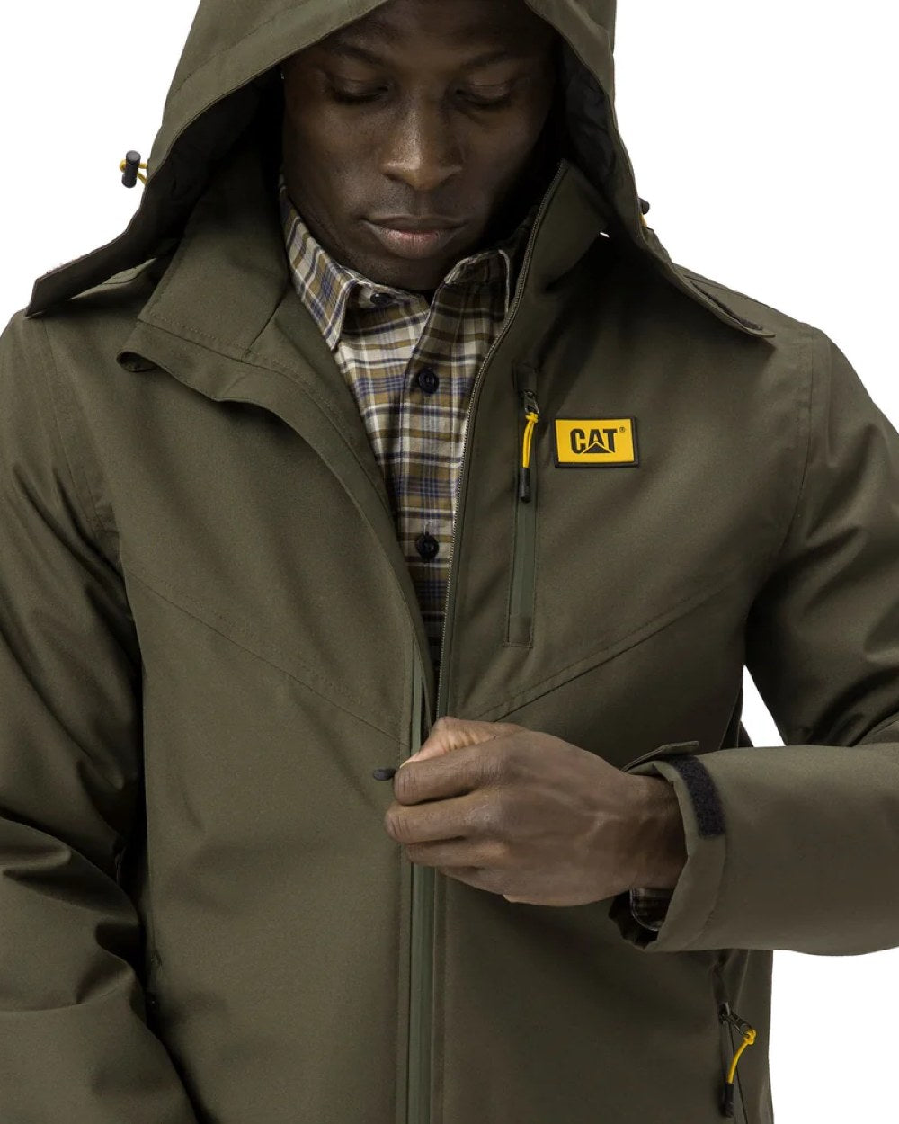 Caterpillar Lightweight Insulated Jacket in Olive