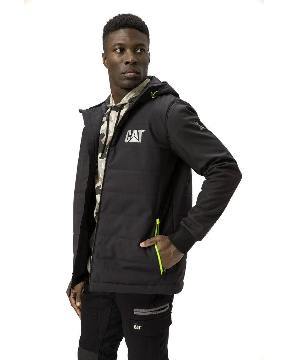 Caterpillar Tech Hybrid Jacket in Black 