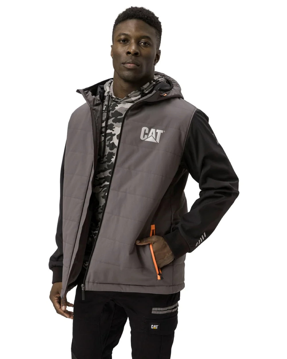 Caterpillar Tech Hybrid Jacket in Magnet 