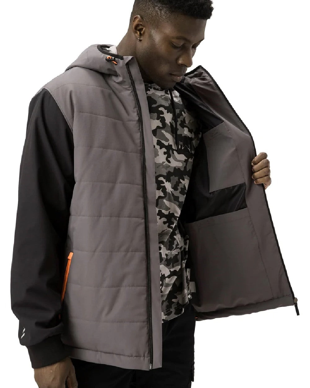 Caterpillar Tech Hybrid Jacket in Magnet 