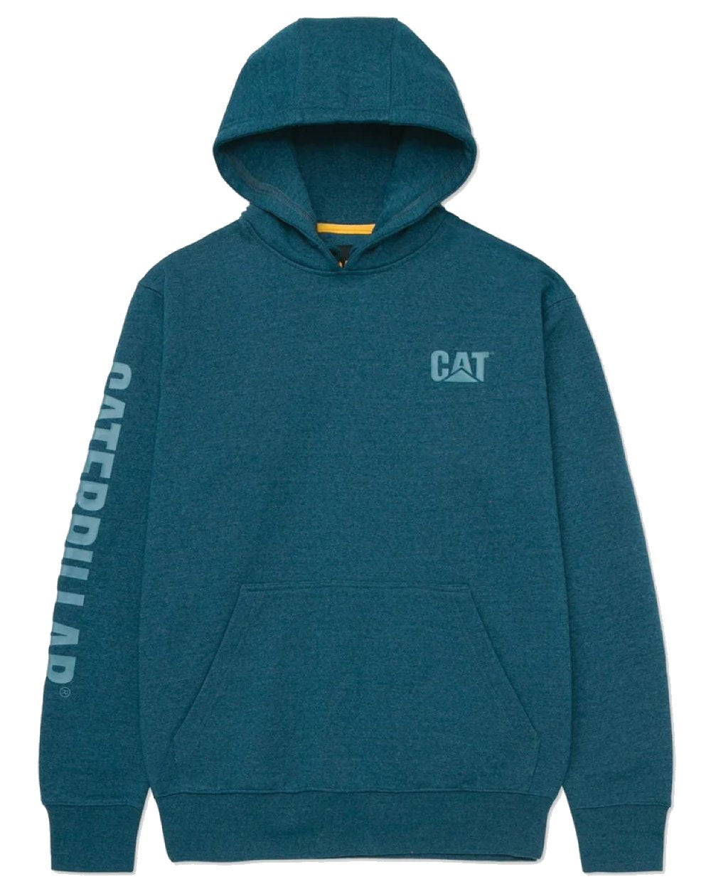 Caterpillar Trademark Banner Hooded Sweatshirt in Mallard 