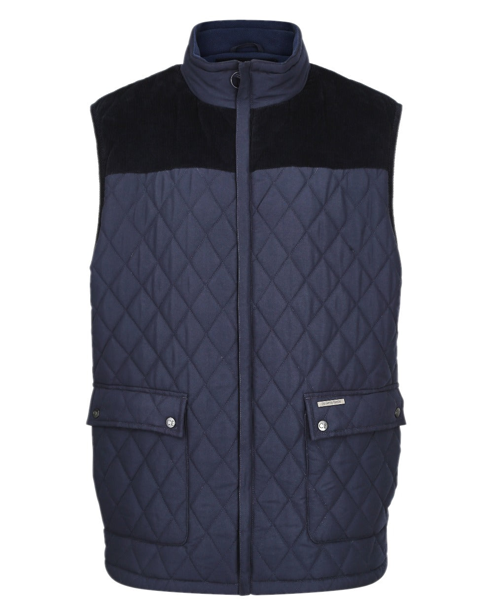 Navy coloured Champion Arundel Diamond Quilted Bodywarmer on white background 