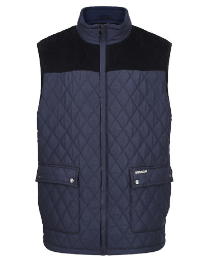 Navy coloured Champion Arundel Diamond Quilted Bodywarmer on white background 