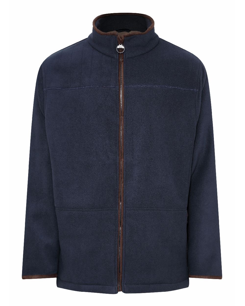 Navy coloured Champion Berwick Fleece Jacket on white background 