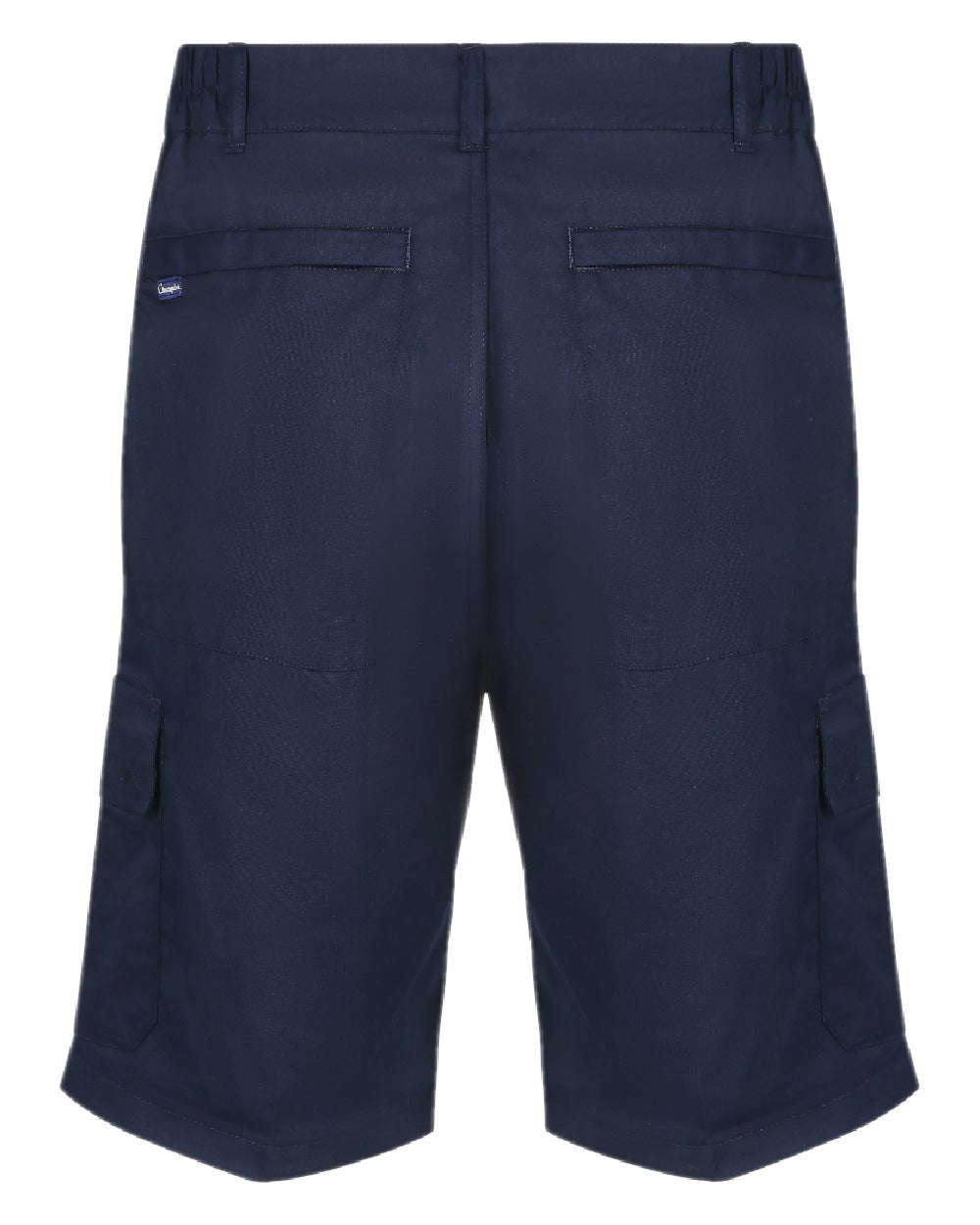 Navy coloured Champion Bretton Multi-Pocket Activity Shorts on white background 