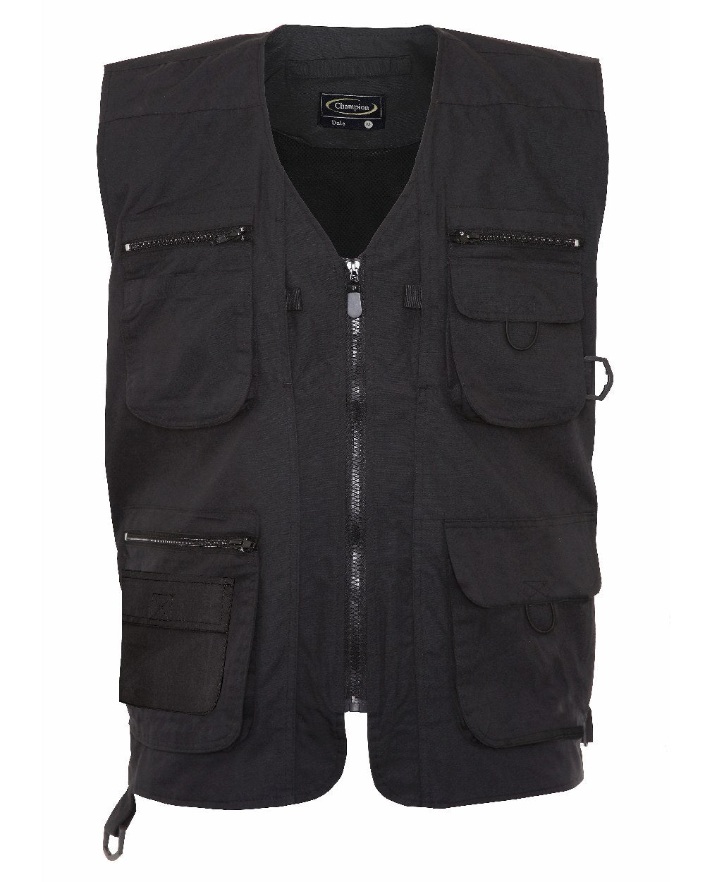 Black coloured Champion Dale Gilet on white background 