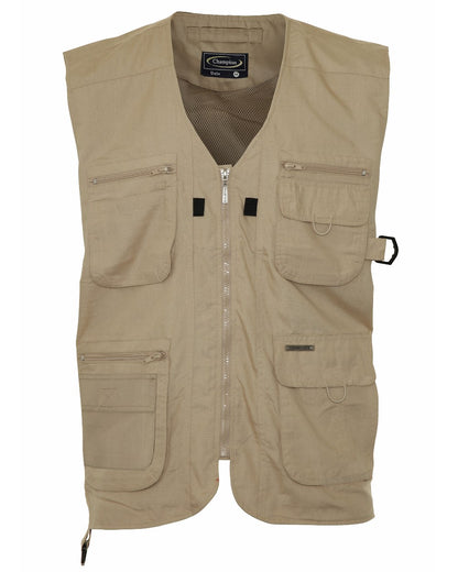 Stone coloured Champion Dale Gilet on white background 