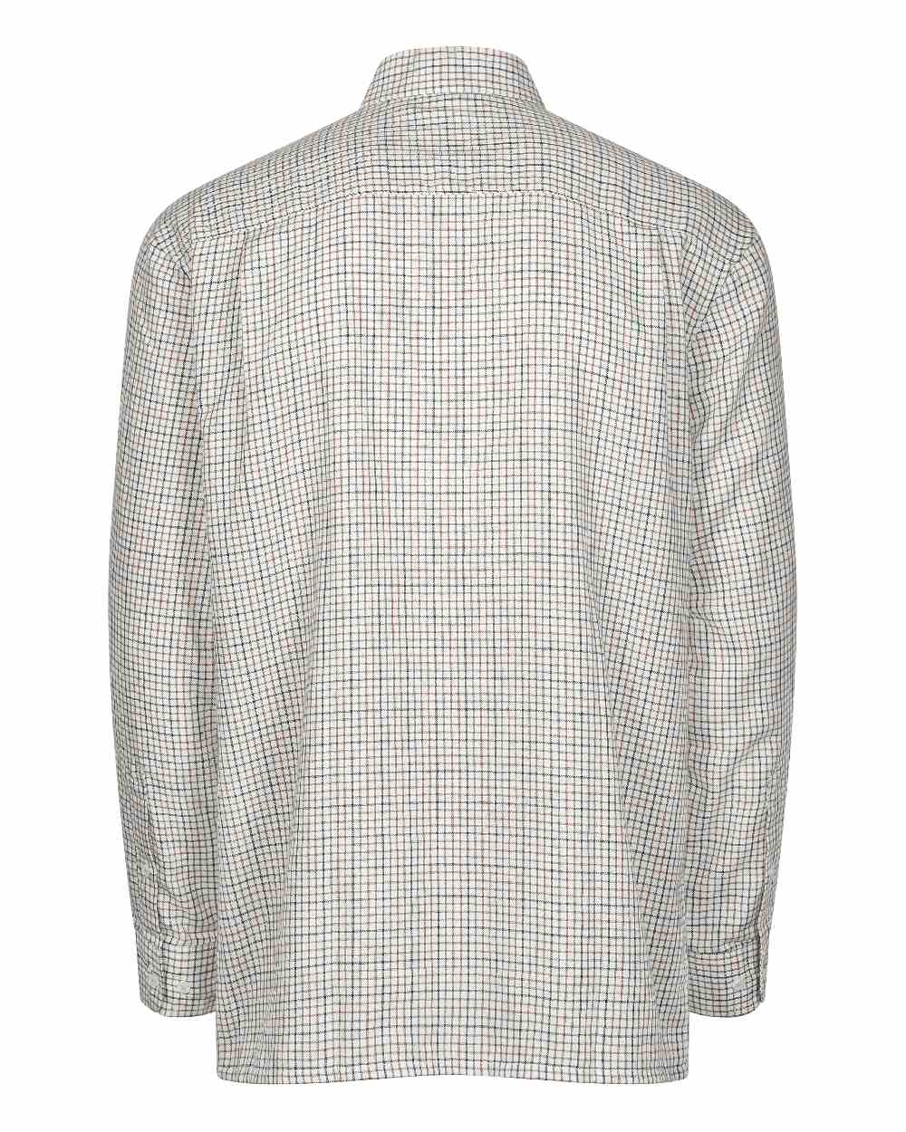 Green coloured Champion Epsom Long Sleeve Shirt on white background 